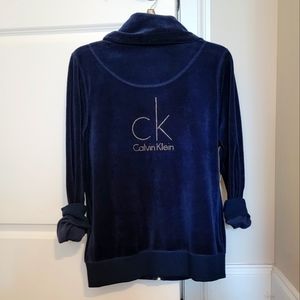 New Gorgeous Calvin Klein Velour Bling Hoodie - Medium
